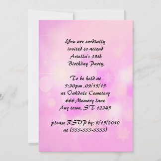 Violet Anime Princesse Enfant Invitations Annivers