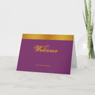 Violet avec Carte de remerciements de bande de bad