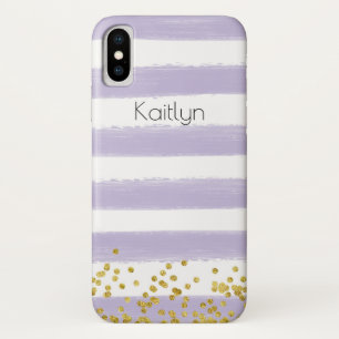 Violet, Blanc Coque-Mate à peine Il iPhone X Coque