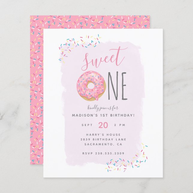 Violet | Budget Donut Sprinkle Sweet 1er anniversa (Devant / Derrière)