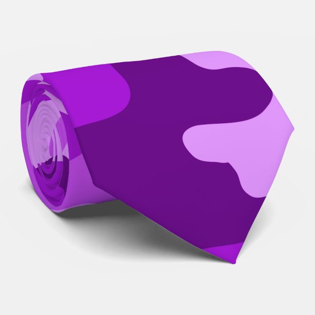 Violet Camo Cravate (Roulé)