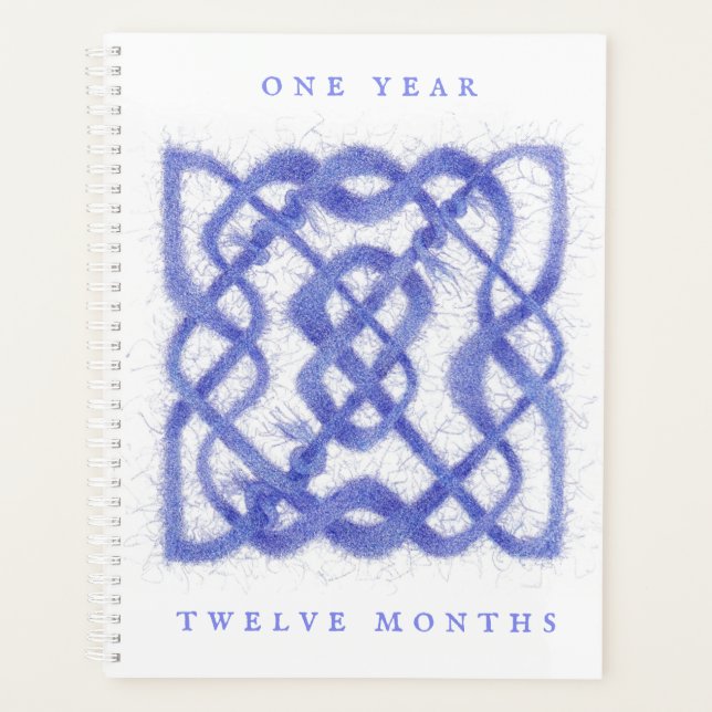 VIOLET CELTIC KNOT 8.5x11 Planificateur / Calendri (Devant)