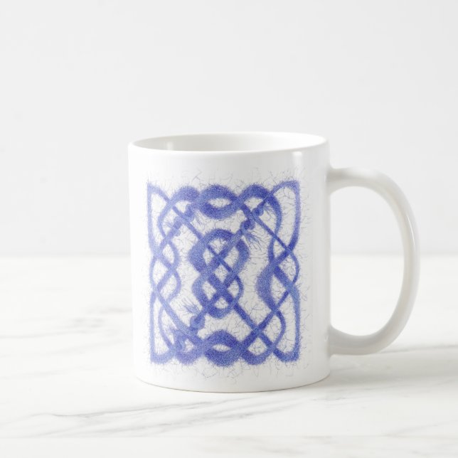 VIOLET CELTIC KNOT White Mug (Droite)