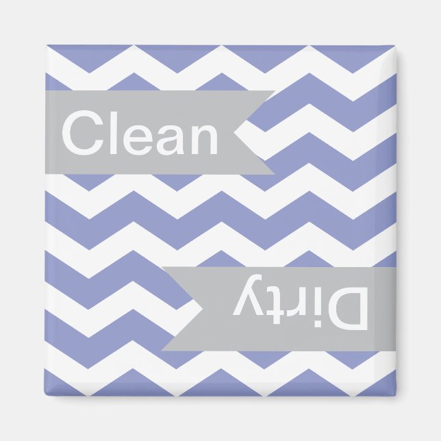 Violet Chevron Clean - Magnets de lave-vaisselle s (Devant)