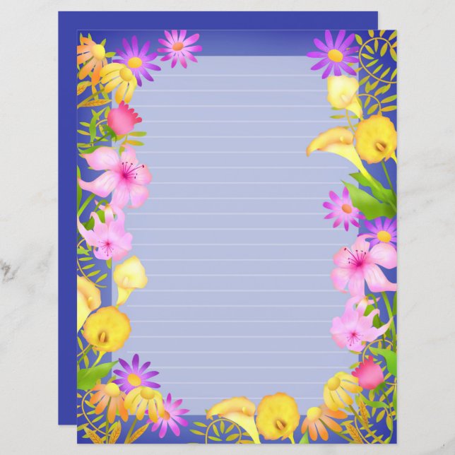 Violet du jardin floral (Devant / Derrière)