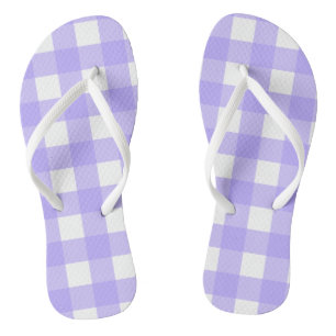 Violet En vichy tongs