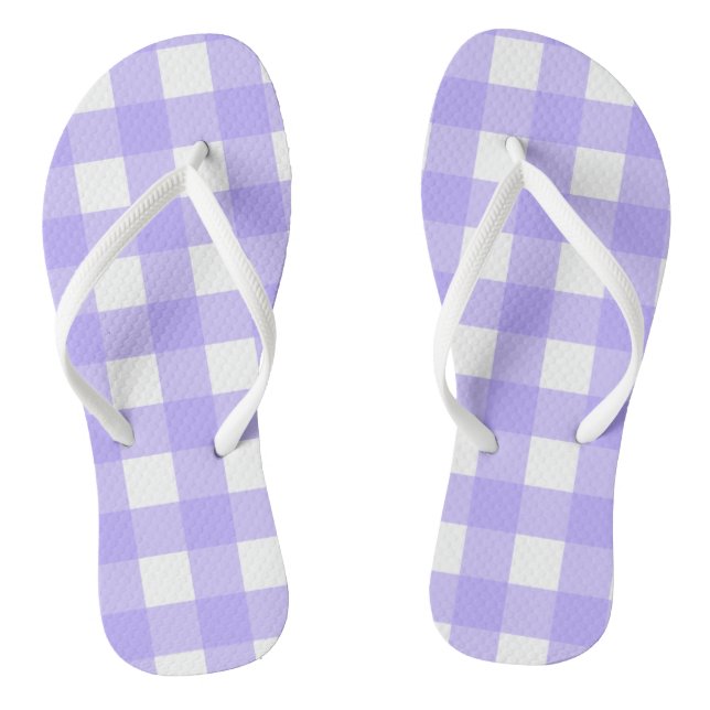 Violet En vichy tongs (Semelle)