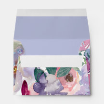 Violet | Fleurs | Enveloppe minimaliste