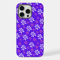 Violet Flowers Motif iPhone 15 Pro Max Coque