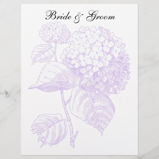 Violet Hydrangea (Devant)