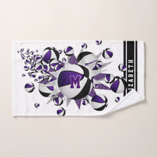 violet noir basketballs stars filles monogrammed