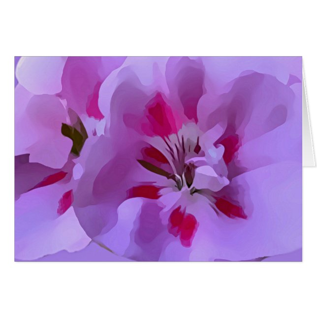 Violet Pink Abstract Hibiscus Flower (Devant horizontal)