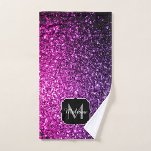 Violet rose ombre faux parties scintillant scintil