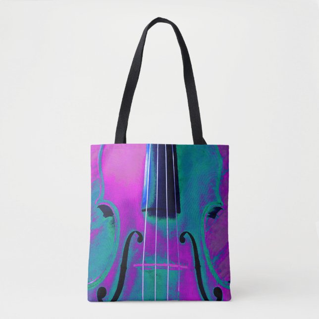 Violet Turquoise Sac fourre-tout violet (Devant)