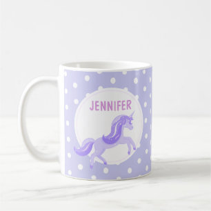 Violet Unicorn   Mug pour enfants