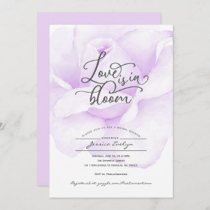 Violet vivent en fleurs, invitation de la douche n