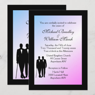 Violet Voyeur Gay Faire-part de mariage