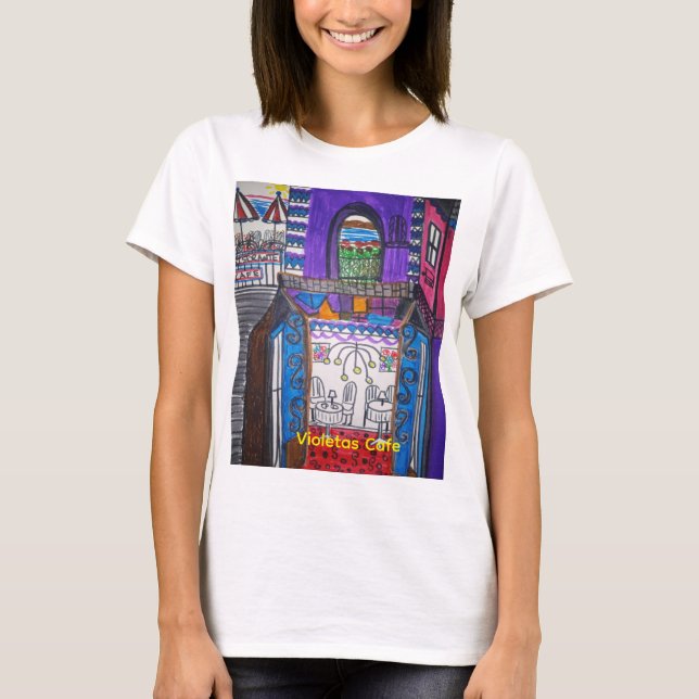 Violeta's Cafe Men's Basic T-Shirt (Devant)