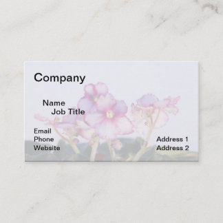 Violets Carte de visite, 3,5 po x 2,0 po