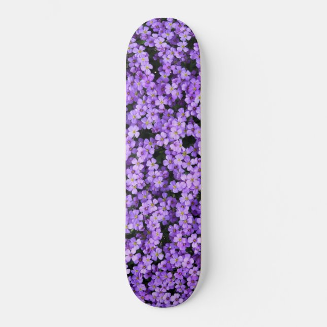 Violets Skateboard Violet Fleurs printemps violet (Recto)
