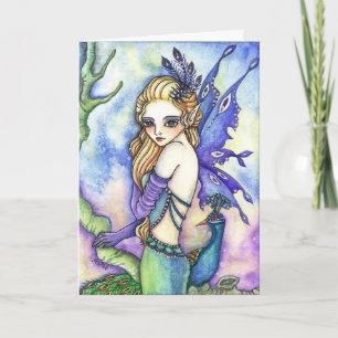 Violette enchanteresse - carte vierge