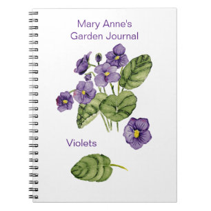 Violette violette aquarelle Carnet photo spirale