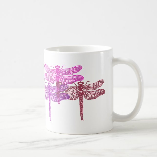 Violettes de libellule Mug (Droite)