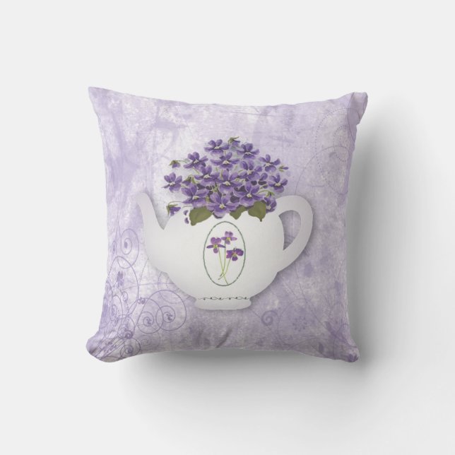 Violettes En Coussin Teapot (Recto)