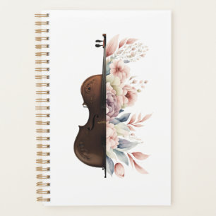 Violon aux fleurs.