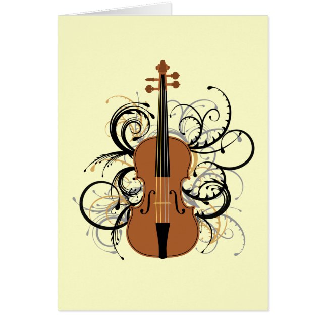 Violon avec perruques (Devant)