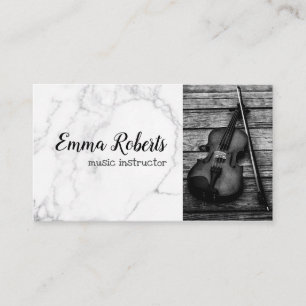 Violon   Carte de visite d'instructeur de musique