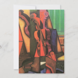 Violon et guitare de Juan Gris, Art Cubisme Vintag