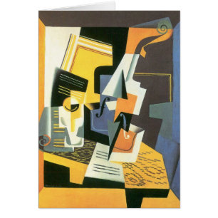 Violon et verre de Juan Gris, Cubisme Vintage