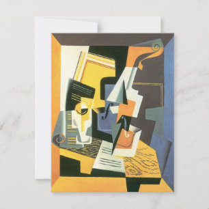 Violon et verre de Juan Gris, Cubisme Vintage