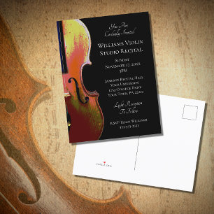 Violon Music Considérant Black White Invitation