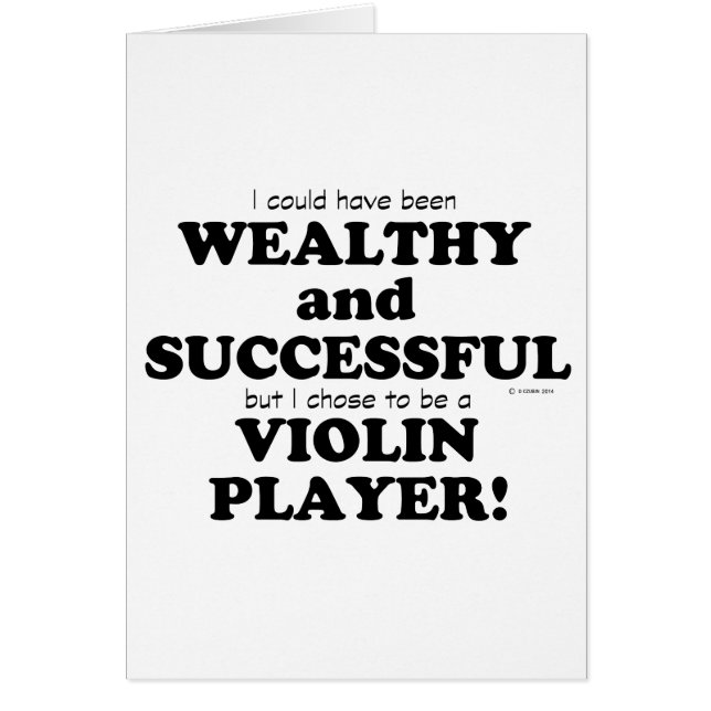 Violon riche et réussi (Devant)