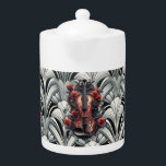 Violon rouge dans Art Déco Porcelaine GMajor Teapo<br><div class="desc">Violon rouge dans Art Déco Porcelaine GMajor Teapot</div>