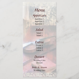 Violon sur le menu Mariage de Credenza