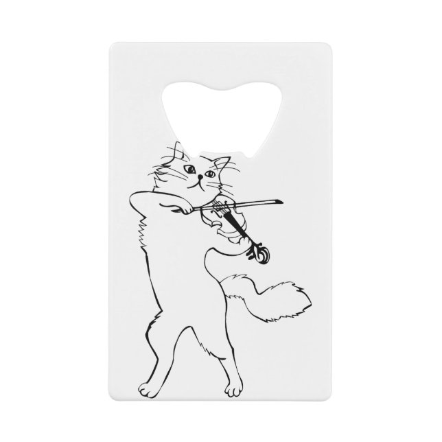 Violoniste Violon instrument de musique chat (Devant)