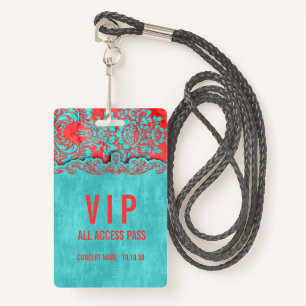 VIP All Access Name Photo Custom Concert Badge