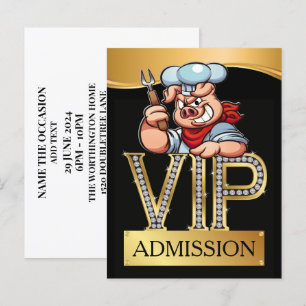 VIP Barbecue / INVITATION du porc