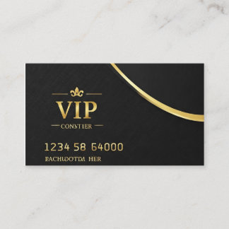 Vip noir personnalisé carte de visite