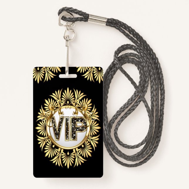 VIP - Voir Badge arrière (Devant avec lanière)