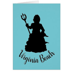 Virginia Beach VA Neptune Sculpture Silhouette