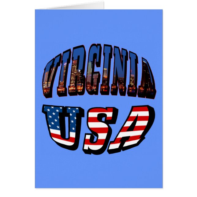 Virginia Picture et USA Text (Devant)