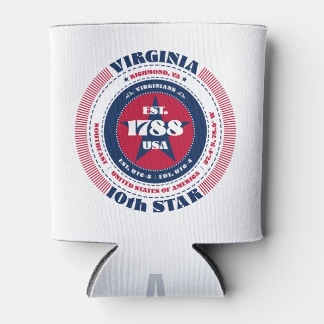 Virginia State Pride Monogram Glacière (Devant)