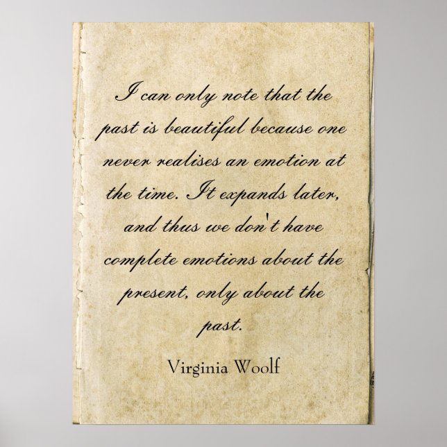 Virginia Woolf quote poster (Devant)