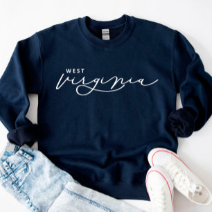 Virginie-Occidentale Script State Femme Sweatshirt
