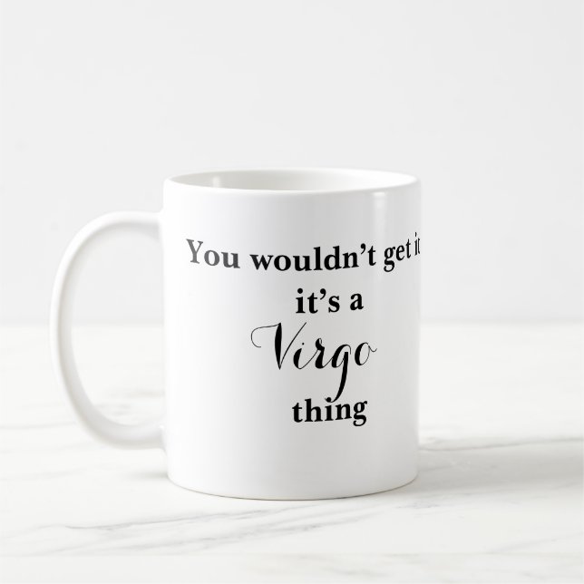 Virgo Astrologie Zodiac Funny Mug (Gauche)