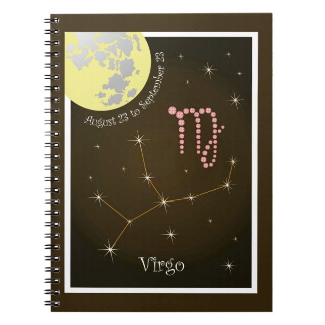 Virgo August 23 à septembre 23 carnet de notes (Devant)